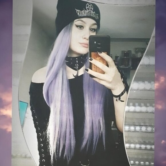 🆕️🆑 Gothic Leather Choker With Crescent Moon Pendant Metal D-Rings Adjustable - Picture 10 of 13